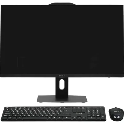 Моноблок MSI PRO AP272P 14M-1208XRU 27"(1920x1080 IPS)/Intel Core i5 14400(2.5Ghz)/16384Mb/512PCISSDGb/noDVD/Int:Intel UHD Graphics 730/Cam/BT/WiFi/-/war 1y/4.63kg/Black/noOS + Wireless KB+M