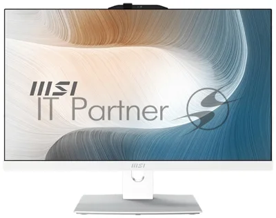 Моноблок MSI Modern AM242P 1M-2419XRU 23.8"(1920x1080 IPS)/Intel Core 5 120U(1.4Ghz)/16384Mb/512PCISSDGb/noDVD/Int:Intel® Graphics/Cam/BT/WiFi/war 1y/4.65kg/White/noOS + Wireless KB+M
