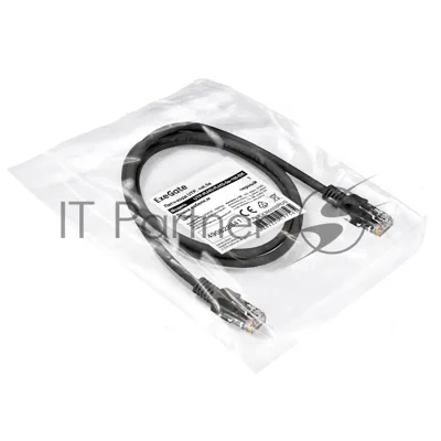 Патч-корд ExeGate UTP-RJ45-RJ45-5e-1M-BK, UTP, cat.5e, 1м, черный