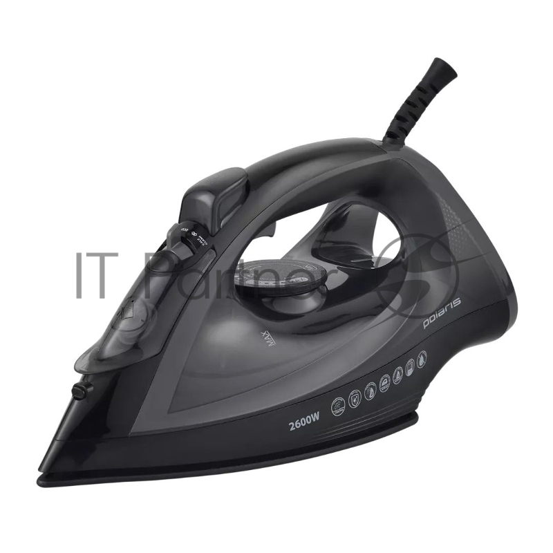 Утюг Polaris PIR-2605AK черный/графитовый, 2600 Вт, 53 г/мин, 220 г/мин, 320 мл