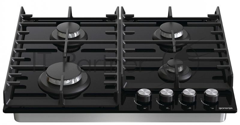 Газовая варочная поверхность Gorenje GT641AKB2, 4 конфорки, закаленное стекло, 7500 Вт