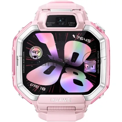 Детские умные часы Huawei Watch Kids X1 DRA-L10, 1.82" AMOLED, 4G, Wi-Fi, Bluetooth 5.2, IP68, розовый