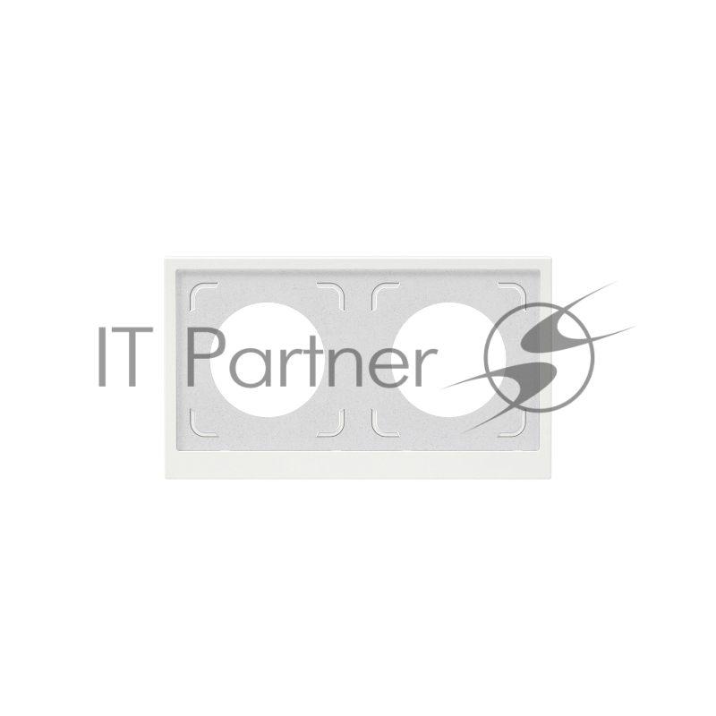 Рамка 2 поста IP44, белая магнолия