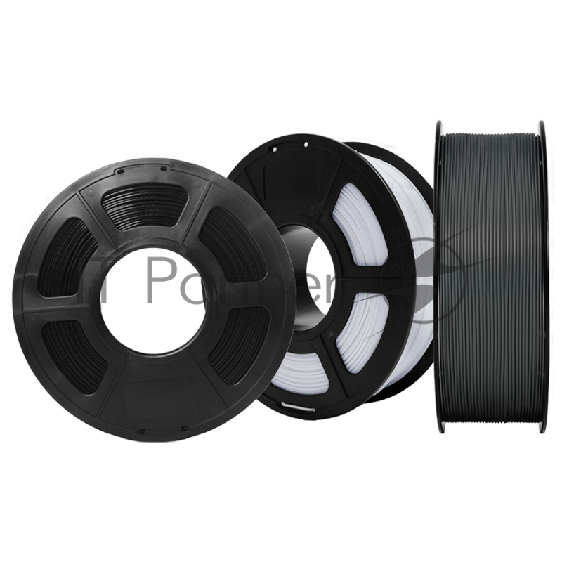 Филамент NV PRINT PA Nylon Trio (полиамид/нейлон) для 3D печати комплект из трех катушек (черный + серый + натуральный) диаметр 1.75мм масса 3 х1 кг