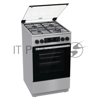 Плита комбинированная Gorenje GK5C61XJ нержавеющая сталь, конфорок 4 шт, духовка 62 л, 50 см x 85 см x 59.4 см