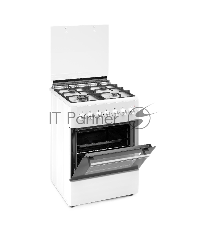 Комбинированная плита REEX RPF-60 WH 4 Газовые конфорки Электрическая духовка