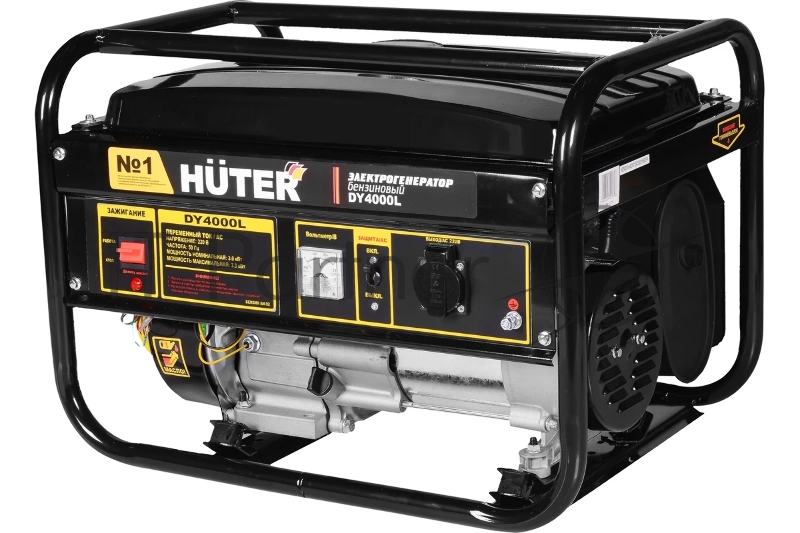 Электрогенератор бензиновый Huter DY4000L, 3.3 кВт, 68 дБ, 40.3 кг