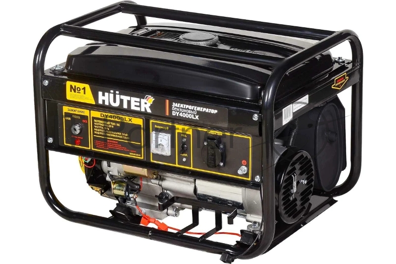 Электрогенератор бензиновый Huter DY4000LX, 3.3 кВт, 68 дБ, 42.2 кг
