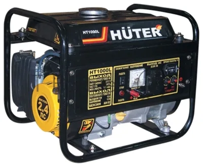 Электрогенератор бензиновый Huter HT1000L, 1.1 кВт, 65 дБ, 24.2 кг