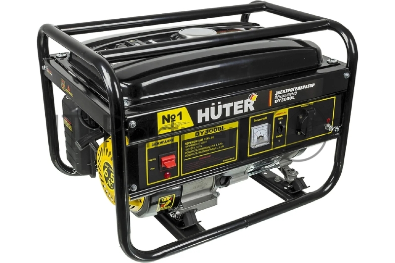 Электрогенератор бензиновый Huter DY3000L, 2.8 кВт, 67 дБ, 39 кг