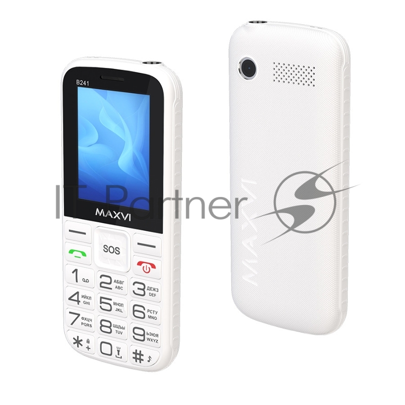 Мобильный телефон Maxvi B241 белый