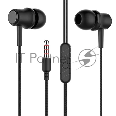 Наушники проводные вакуумные More choice G16 (Black) AUX с МК без рег.громкости