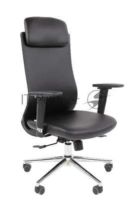 Офисное кресло CHAIRMAN 500ЛЮКС Россия экокожа черный