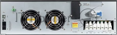 Источник бесперебойного питания SMARTWATT ИБП онлайн, чистый синус, мощность 10000/10000 ВА/Вт, стоечный/напольный, LCD дисплей, порт USB, EPO, SNMP слот, клеммная колодка, без АКБ, до 6 внешних батарейных блоков (3703020710011)