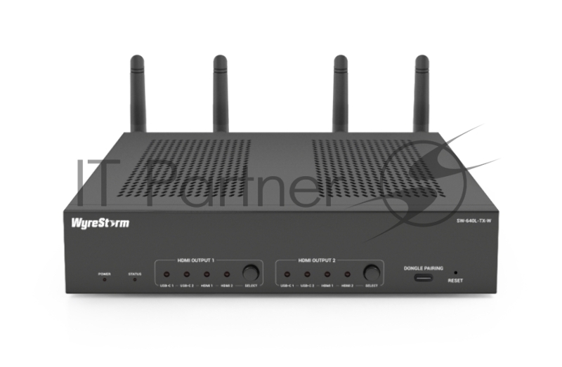 Коммутатор презентационный 2x USB-C, 2x HDMI входы 2x HDMI выходы USB 3.0 Беспроводное видео и USB