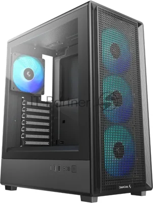Корпус DeepCool CC550 4F, Midi-Tower, чёрный, 4 x 120 мм