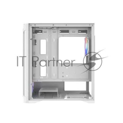 Корпус ПК без блока питания Case SAMA S31 White, Midi-Tower, TG, 4x120mm ARGB, 2xUSB 3.0 + 1xUSB 3.2 Type-C, mATX, mITX White
