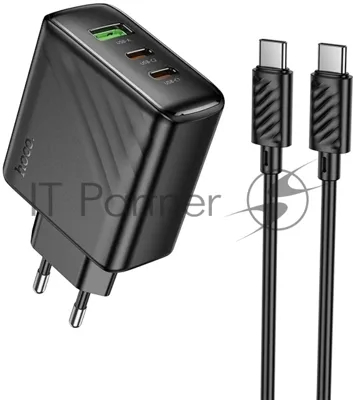 Сетевое зарядное устройство Hoco CS26A Article 45W 3A (PD+QC) черный (PD45W)