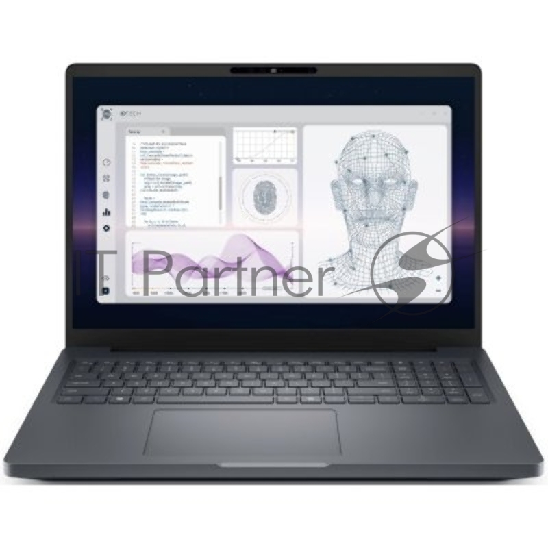 Ноутбук Dell Pro Max 16 Plus MB16250 Core Ultra 7 265HX 16" 16:10 UHD+(3840x 2400),120Hz,500 nits,DDR5 32GB (16GB*2),2TB SSD,NV RTX 3000 Blackwell (12GB GDDR7),backlight,96Whr,FPR,2.55kg,2y,Linux,Black,KB/E