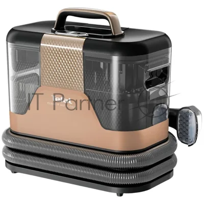 Пылесос моющий Tefal IZ7021F0 черный/золотистый, 1150 Вт, уборка сухая/влажная, пылесборник контейнер 1,5 л