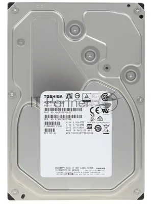 Жесткий диск HDD Toshiba SATA3 6TB 3.5" Server 7200 4Kn 128Mb for HUAWEI and standard servers 1 year warranty (replacement MG10ADA600E, MG08ADA600E, ST6000NM019B, HUS726T6TALE6L4)
