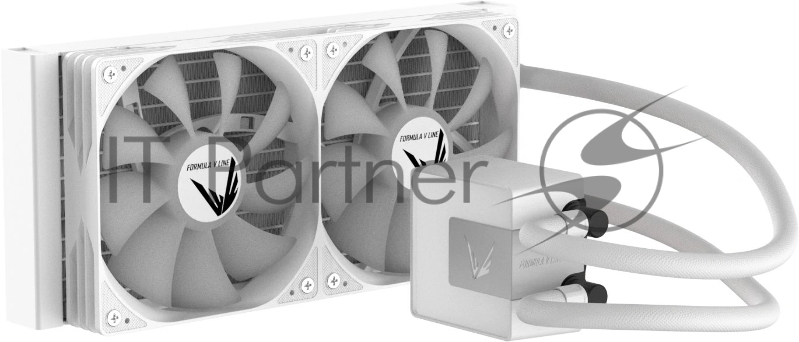 Система жидкостного охлаждения Formula Ice Jet Glow 240 ARGB Soc-AM5/AM4/1200/2066/1700/1851 белый 4-pin 1-27.2dB Al+Cu 310W Ret (ICE JET GLOW 240 WH)