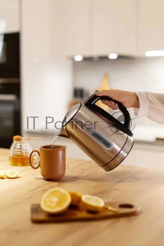 Чайник электрический Gorenje K17DS 1.7л. 2200Вт серебристый корпус: металл
