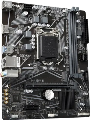 Материнская плата Gigabyte H410M K, LGA1200, Intel H470, 2xDDR4, 2xSATA 6Gb/s, 1xM.2, 1xPCIe 3.0 x16, 1xPCIe 3.0 x1, 1xHDMI, 1x 1Gb LAN, 2xUSB 3.2 Gen 1, 4xUSB 2.0, 3x3.5 мм, 7.1, microATX