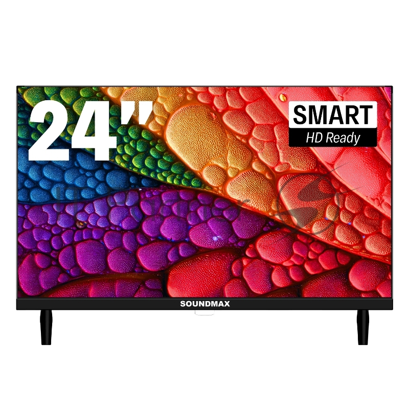Телевизор SOUNDMAX 24" SM-LED24M12S черный LED HD 60Hz Smart TV Android 14 1GB/8GB
