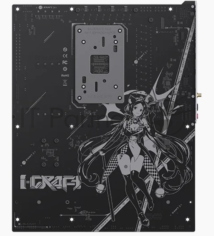 Материнская плата Maxsun MS-iCraft B850 AIGA, AM5, AMD B850, 4xDDR5, 2xSATA 6Gb/s, 4xM.2 PCIe, 2xPCIe 5.0 x16, 1xPCIe 3.0 x1, 1xDisplayPort, 1xHDMI, 1x5Gb LAN, 4xUSB 2.0, 4xUSB 3.2 Gen2, 1xUSB 3.2 Gen2 Type-C, 5x3.5 мм, 1xS/PDIF, 7.1, ATX