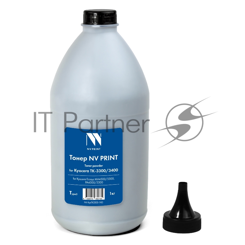 Тонер NVP для Kyocera Ecosys MA4500/5500, PA4500/5500 (TK-3300/3400) Type3 (1кг) совместимый