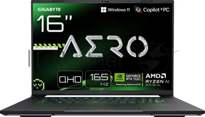 Ноутбук Gigabyte Aero X16 1WH/16"/IPS/AMD Ryzen AI 7 350/32Gb/1Tb SSD/NVIDIA GeForce RTX 5070 8Gb/Windows 11 Home/серебристый/1.9kg