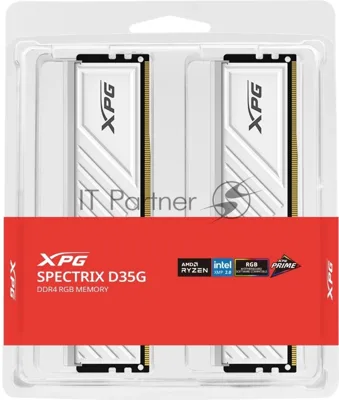 Память DDR4 2x8GB 3200MHz A-Data AX4U32008G16A-DTWHD35G XPG Spectrix D35G RGB RTL Gaming PC4-25600 CL16 DIMM 288-pin 1.35В single rank с радиатором Ret