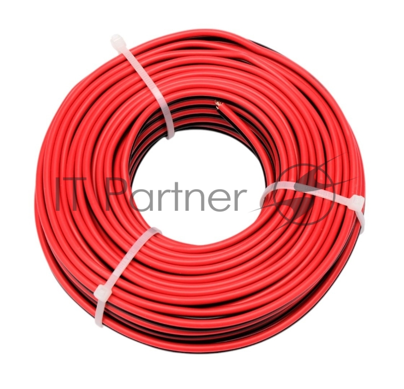 Акустический кабель Cablexpert CC-TC2Lx0.75-15M, 2x0.75мм2, 15м, черно-красный, пакет