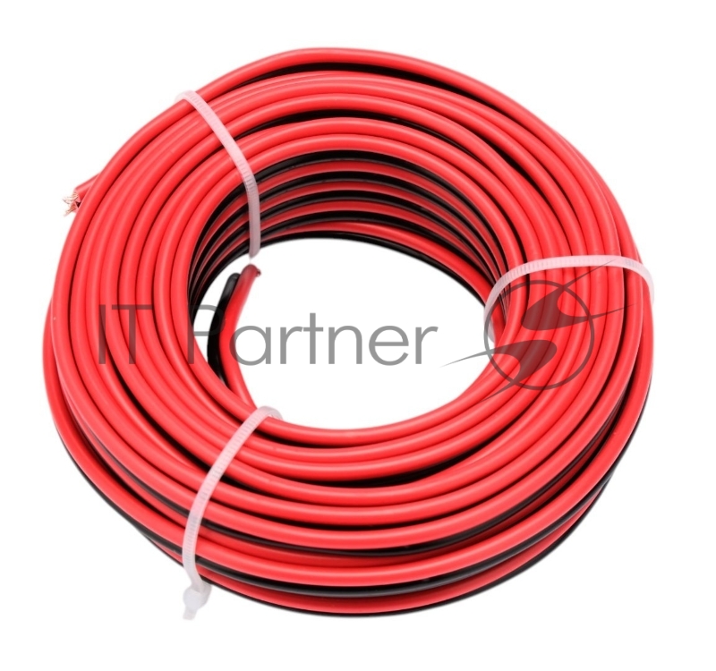 Акустический кабель Cablexpert CC-TC2Lx0.75-10M, 2x0.75мм2, 10м, черно-красный, пакет