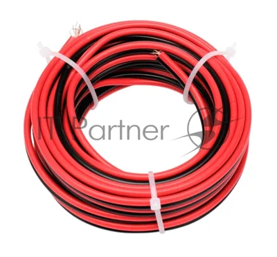 Акустический кабель Cablexpert CC-TC2Lx0.75-5M, 2x0.75мм2, 5м, черно-красный, пакет