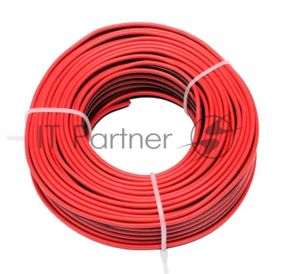 Акустический кабель Cablexpert CC-TC2Lx0.35-20M, 2x0.35мм2, 20м, черно-красный, пакет