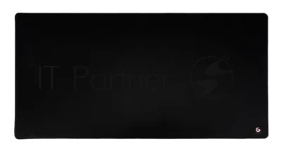 Коврик для мыши Gembird MP-120-60-BLACK, черный, 1200х600х3мм, ткань+резина, оверлок, коробка