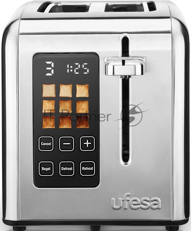 Тостер Ufesa Perfect Toaster нержавеющая сталь, 950 Вт, 2 слота