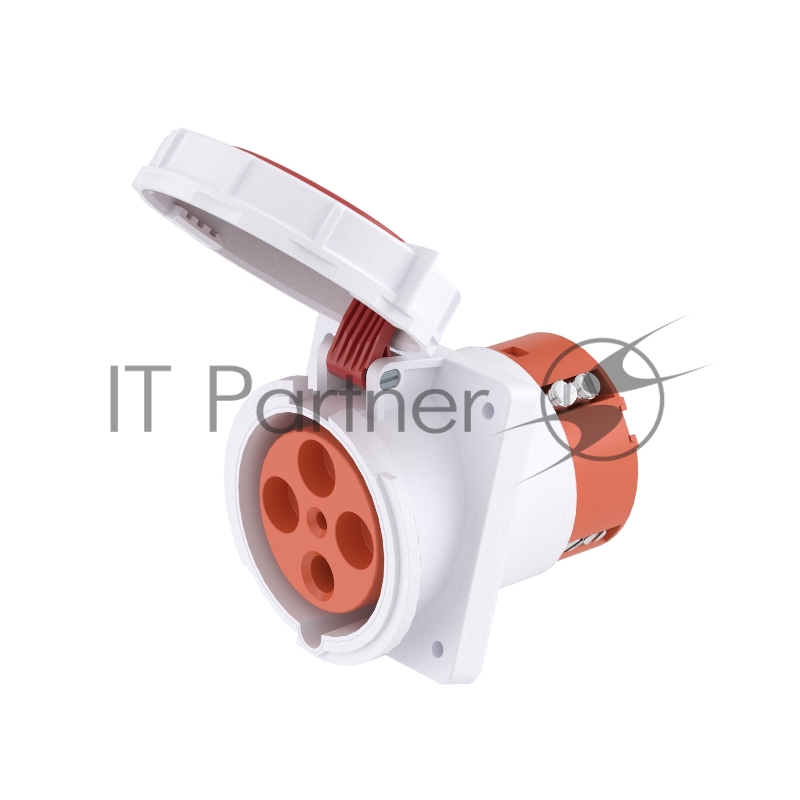 Розетка панельная с наклоном DKC DIS4156366 IP67 63A 3P+E 400В, "Quadro"