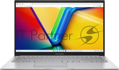 Ноутбук ASUS Vivobook 15 F1504VA-BQ336 Intel Core 5 120U/16Gb (D5)/SSD512Gb/UMA/15.6"/IPS/FHD/1920x1080/60Hz/NoOS/Silver/1.7kg