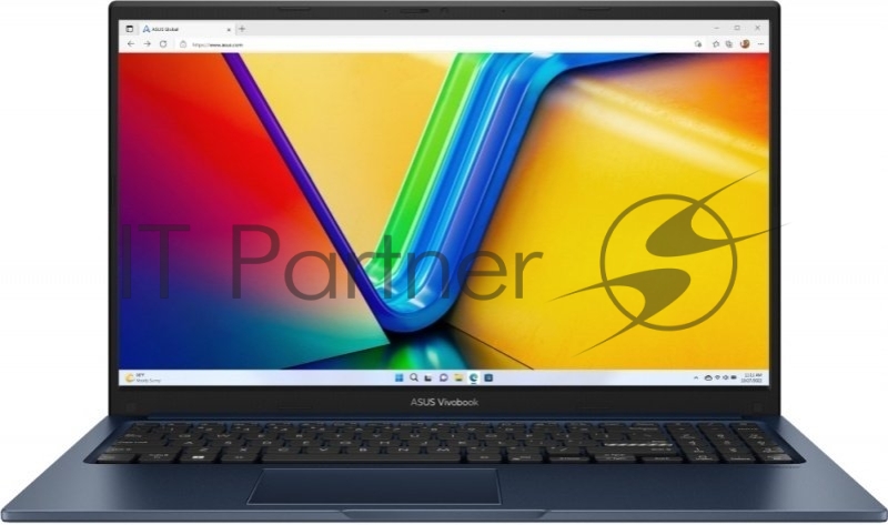 Ноутбук ASUS Vivobook 15 X1504VA-BQ4102 Intel Core 5 120U/16Gb (soldered, 1*8 D5)/SSD512Gb/UMA/15.6"/IPS/FHD/1920x1080/60Hz/NoOS/Blue/1.7kg