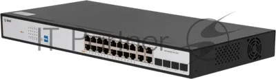 Коммутатор SNR SNR-S2300G-16TC-POE (L2) 16x1Гбит/с 4xКомбо(1000BASE-T/SFP) 16PoE 270W управляемый