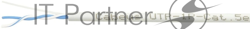 Кабель информационный Cabeus UTP-1P-Cat.5e-SOLID-LSZH-GY-500 кат.5E U/UTP 1 пара LSZH внутренний 500м серый