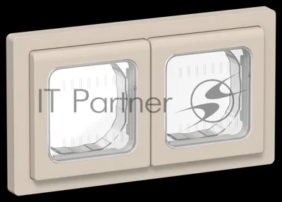 Рамка 2-местная IP55 Рпро-2-55-ФлЛ льняной FLITE