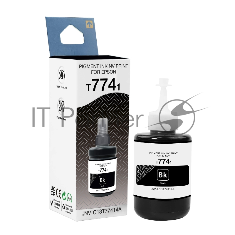Чернила пигментные NVP T7741 (NV-C13T77414A) для Epson (140 ml) Black (в коробке) совместимые