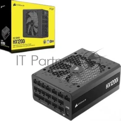 Блоки питания/ Power Supply Corsair HX1200i Ultra-Low Noise, Model RPS0202, 1200W 80+ Platinum (ATX, 3.1, PCIe 5.1, Full modular, 1x24(20+4)pin, 2x12V-2x6, 1x16-pin PCIe, 2x4+4-pin CPU +12V (EPS), 6x4-pin Molex, 5x6+2-pin PCIe, 8xSATA3, 1xUSB (Type-C), Active, 140x140mm, 200x150x86mm, APFC, Power cable-EU, black)