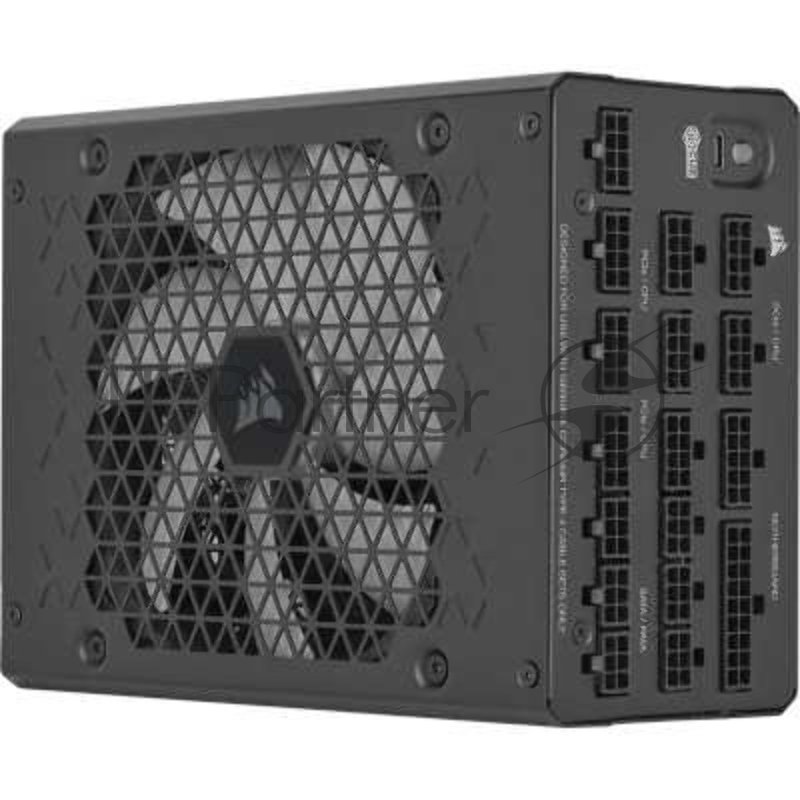 Блоки питания/ Power Supply Corsair HX1500i, Model RPS0132, 1500W 80+ Platinum (ATX, 3.1, PCIe 5.1, Full modular, 1x24(20+4)pin, 2x8-Pin to 12V-2x6 Cable, 3x4+4-pin CPU +12V (EPS), 6x4-pin Molex, 4x6+2-pin PCIe, 8xSATA3, 1xUSB Type-C, Active, 140x140mm, 150x200x86mm, APFC, Power cable-EU, black)