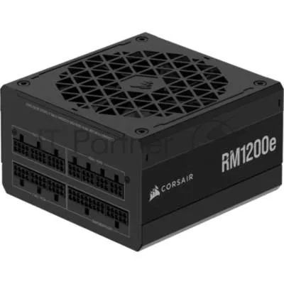 Блоки питания/ Power Supply Corsair RM1200e Low-Noise, Model RPS0189, 1200W 80+ Gold (ATX, 3.1, PCIe 5.1, Full modular, 1x24(20+4)pin, 1x12V-2x6, 1x16-pin PCIe, 2x4+4-pin CPU +12V (EPS), 4x4-pin Molex, 6x6+2-pin PCIe, 7xSATA3, Active, 140x140mm, 150x150x86mm, APFC, Power cable-EU, black)
