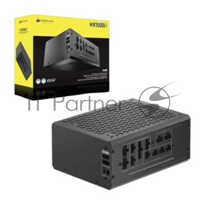 Блоки питания/ Power Supply Corsair HX1500i SHIFT, Model RPS0196, 1500W 80+ Platinum (ATX, 3.1, PCIe 5.1, Full modular, 1x24(20+4)pin, 2x12V-2x6, 2x4+4-pin CPU +12V (EPS), 8x4-pin Molex, 6x6+2-pin PCIe, 12xSATA3, Active, 140x140mm, 150x200x86mm, APFC, Power cable-EU, black)